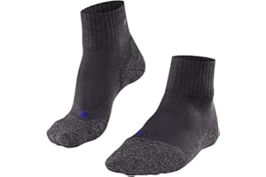 FALKE Damen TK2 Cool Short Wandersocken mittelstarke Polsterung antiblasen Trekkingsocken kühlend vegan Socken Wandern schnelltrocknendes atmungsaktives Lyocell Funktionsmaterial 1 Paar