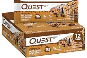 Quest Dipped Chocolate Chip Cookie Dough 12/box