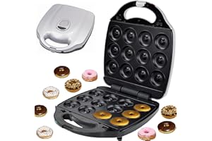 ‎SYNTROX GERMANY Syntrox Germany ZN-2000W-Donut Maker für 12 Donuts mit austauschbaren Platten