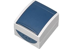 Busch-Jaeger 20EW-53 SCHUKO Socket with Hinged Lid Grey/Blue Green