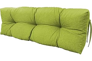 ‎CHILLY PILLEY chilly pilley Palettenauflage Schaumflocken palettenkissen Palettenpolster Palettenmöbel Palettensofa Rückenlehne Sitzkissen Seitenkissen Set (Rückenkissen 120 x 50 Grün)