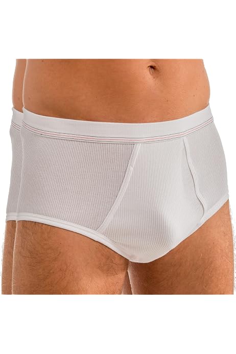 Slip Homme Coton Bio HERMKO - Lot De 3 - Ouverture Fine - Lavable 60°C - Multi Coloris