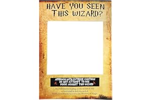 LaVenty Have You Seen This Wizard Photo Booth Prop Wizard Inspired Photo Booth Frame Birthday Party Photo Booth Props for Theme Party Decorations