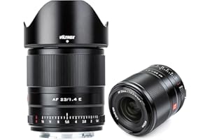 VILTROX 23mm F1.4 Obiettivo a Fuoco Fisso Messa a Fuoco Auto Lente APS-C Compact per Sony E Mount Telecamera a6300 a6500 a6600 a7III a9 a7RIII a7M3 a7RIV