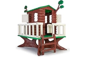 FEBER - House on The Tree, Casetta per bambini da giardino, casetta a forma di albero con cui giocare, con balconcino ideale per bambini dai 3 anni in su Famosa,(800013533)