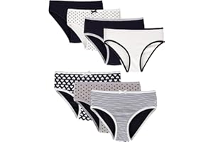 LOREZA ® 7 Mädchen Baumwolle Slips Unterhosen Unterwäsche 92-170