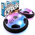 Let Loose Moose Hover Ball – Light Up Indoor Football 2 Pack w/Foam Bumpers for 3-12 Year Old Boys and Girls – Games and Toys for Kids