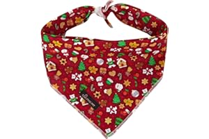 ARING PET Weihnachten Hund Bandana-Niedliche rote Hundebandanas, Baumwolle Festival Hund Bandana Baumwolle Hunde Dreieck Lätzchen für Kleine bis Große Junge Mädchen Hunde und Katzen
