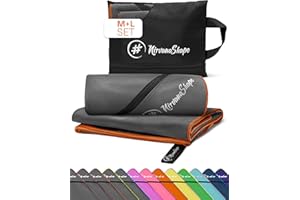 NirvanaShape Serviettes Microfibre | absorbantes, légères, à séchage Rapide | draps de Bain, Serviettes de Voyage, Serviettes de Sport | Idéales pour Les Voyages, Le Sport, Le Yoga, Le Sauna