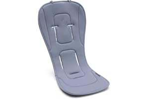 Bugaboo Dual Comfort Seat Liner for pushchairs, All-Season Comfort, Improved Fit, Compatible with All Bugaboo Strollers, Reversible, Super Soft 3D Mesh, Seaside Blue