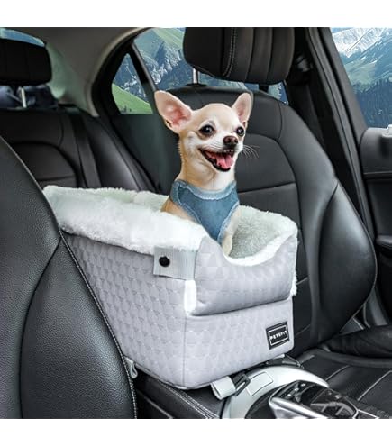 Seggiolino Auto Per Cani Piccoli E Medi Con Cintura Di Sicurezza - Trasportino Per Viaggi - Foto 8