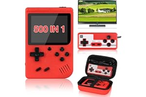 Handheld Game Console - Vaomon Retro Game Console kommt mit tragbarem Gehäuse, 400 Klassische FC Spiele Konsole unterstützt Anschluss an TV 2 Spieler, Kinder & Liebhaber