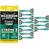 Wilkinson Sword Xtreme 3 Sensitive, 8 + 4 adet tek kullanımlık tıraş makinesi, E vitamini ve aloe vera yağlama bandı, y&uuml;z bak