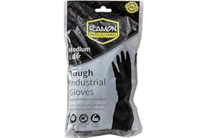 RAMON HYGIENE Ramon Pro-Guard Heavy Duty Rubber Gloves Medium - 1x10