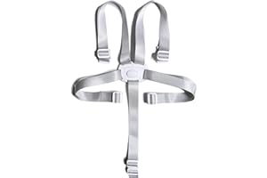 Fitzulam Hochstuhl-Sicherheitsgurte, 5-Punkt-Gurt für Kinder, Nylon-Ersatzgurte für Hochstuhl/Kinderwagen/Buggy/Kinderwagen