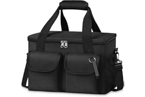 LEYRICA 16L Borsa Termica Porta Pranzo, Borsa Termica Manutenzione di Freddo e Caldo Borsa Frigo Isoterma per Porta Pranzo Cibo Alimentazione per Campeggio, Barbecue, Ufficio, Scuola, Picnic, All'aperto.