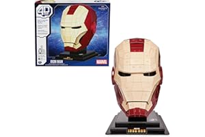 4D BUILD PUZZLES 4D - CASCO IRON MAN - Puzzle Marvel 3D - Iron Man Juguete - Rompecabezas 3D Juego Construcción - Puzzles para Adultos y Niños - 6069819 - Juguetes Niños 12 Años +