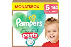 ‎PAMPERS Pampers Harmonie Pants Größe 5, 144 Windeln, 12kg-17kg, sanfter Hautschutz und 360° Komfort-Fit
