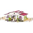 Schleich 42344 Horse Club Spielset - Reiterhof mit Reiterin und Pferden