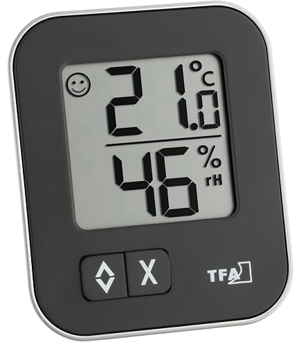 Spar Set Termo-igrometro TFA 30.5021 Style - Termometro E Umidostato Con Orologio Digitale E Faccina Sorridente - 3