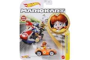 Hot Wheels Mario Kart 1:64 Diecast Princess Daisy in Wild Wing Kart