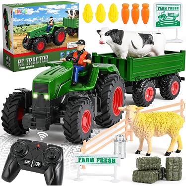 Engino QBOIDZ Harvest Hero Bloques de construcción tractor agrícola para niños de 4 años o más, incluye 10 modelos de bonificación
