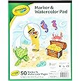 Crayola Marker and Watercolor Pad 10 x 8 Inches, 50 pages