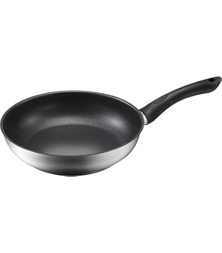 Fackelmann Pfannen-Set 3-teilig 20/24/28cm - Edelstahl 18/8 Mit 6 Küchenutensilien