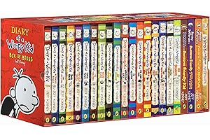 HUNNEE Diary of a Wimpy Kid 1-22 Boxed Set for Kids,22 Books Complete Collection Series, Paperback Edition for Children