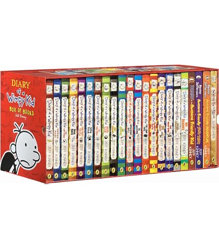 RANMEY A Library of a Wimppy Kid Complete 1-24 series Box Reading