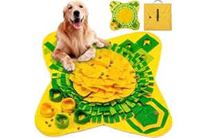 BEYAOBN Mata dla Psa Treningowa, Składana, Nadająca Się Do Prania, Zabawka Do Powolnego Karmienia, Dywan Wąchający, Koc, 70 x 70 cm