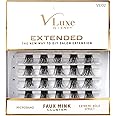 I-ENVY VLuxe Extended Collection: DIY Eyelash Extension 3D Extended - Featherlight Synthetic Reusable Artificial Eyelashes Multipack Lash Clusters