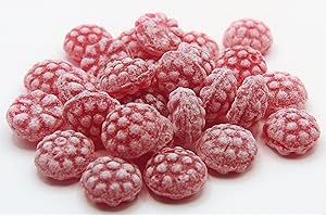 PIN24SHOP 1 kg de bonbons à la framboise savoureux et gros