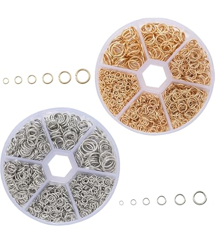 1000 Anelli Di Salto 6mm In Acciaio Inox - Jump Rings Per Gioielli Fai Da Te E Bracciali - Foto 5