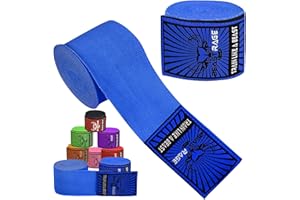 BEAST RAGE Vendajes Boxeo 4.5 M Cinta Elástica para La Muñeca con Lazo para El Pulgar MMA Muay Thai Kick Boxing Sparring Envolturas para Las Manos Entrenamiento De Artes Marciales