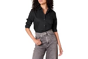 Amazon Essentials Koszula na guziki Kobiety Classic-fit Long-sleeve Button-down Poplin Shirt (1 w zestawie)