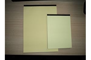 TAM88 6 Yellow Legal Executive Pads A5 Size Exclusive to the UK