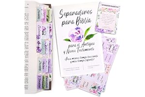 BORN2CALM Onglets de la Bible espagnole pour journal de la Bible – 90 intercalaires pour chapitres de la Bible – Fournitures d'étude de la Bible – Accessoires de la Bible comme fournitures de journal de la