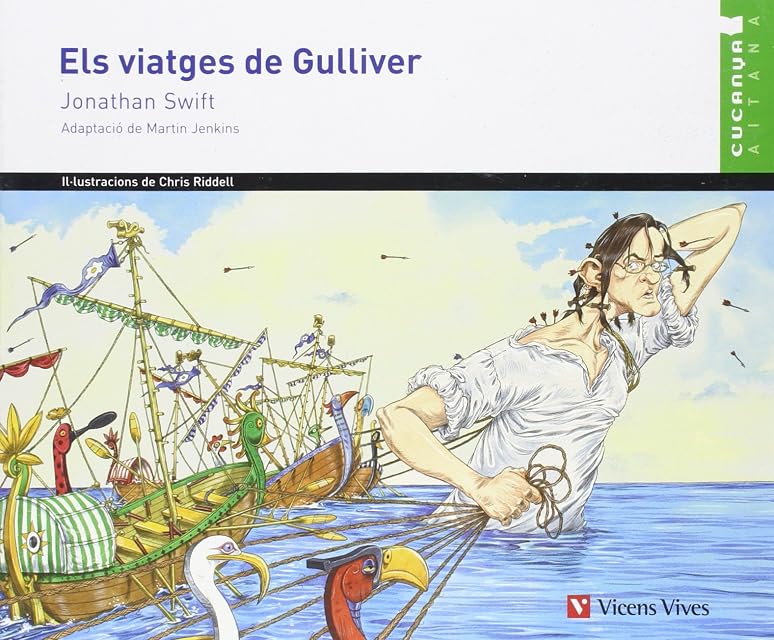 Portada de Els Viatges De Gulliver. Auxiliar Alumne. Educacio Primaria