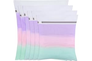 Dntorx Set of 6 Laundry Net for Washing Machine, Laundry Bag Washing Machine in 4 Sizes, Laundry Bag Laundry Bag with Zip for Shirts, Sweaters, Coats, Jeans, Underwear, Baby Clothes