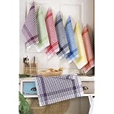 DENİZLİ &Ccedil;EYİZ 8 Adet P&ouml;tikareli Mutfak Kurulama Bezi 50x70 Cm &Ccedil;ok Rekli 50 x 70