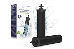 Weeplow® - 2 filtros Berkey para sistemas de filtro de agua por Gravity Berkey, Elemento Purificación Compatible con series Travel, Big, Royal, Crown, Light