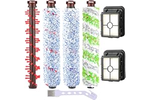 AINUO 1 Mehrzweck-Hauptbürste + 1 Teppichbürste + 1 Haustier-Rollbürste +1 Bodenbürste +2 Filter für Bissell CrossWave 1866 1785 2052 1713 2225 Staubsauger