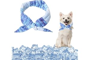 XIABYAYU Kühlhalsband für Hunde, Hunde Halstücher Kühlend, Kühlendes Hundehalsband, Atmungsaktiv Wärmeableitung Halstuch Hund, Kühlendes Halstuch für Sommer