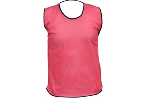 PROSTYLE SPORTS Pack of 10 Sports Training Bibs Football Rugby Hockey Netball Cricket Volleyball Vests Soccer Sports Club (7 Sizes 13 colours))