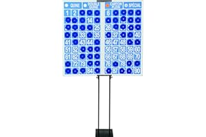 LOTOQUINE Panneau magnétique 90 numéros DMP9N9 Bleu/Blanc