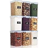 Cereal Containers for Storage,Plastic BPA Free Kitchen Pantry Flour Storage