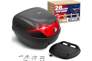 ‎GÖTZ Götz Motorradkoffer 28 Liter, Top case universal, Helmkoffer für Roller, Motorrad, Mofa, Quad