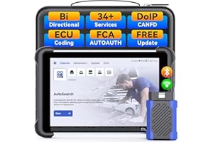 ‎MUCAR MUCAR Bidirectional Scan Tool, MUCAR 892BT Full System OBD2 Scanner, Bi-Directional OBD2 Scanner Diagnostic Tool,ECU Coding, 34 Services, FCA Autoauth, CANFD and DoIP, Free Lifetime Upgrade