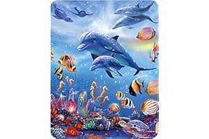 Deluxebase Calamita 3D LiveLife - Regno dei Cavallucci Marini Calamita da Frigo 3D Lenticolare con Fauna Marina. Decorazioni magnetiche per Bambini e Adulti con Opera d'Arte di Steve Sundram